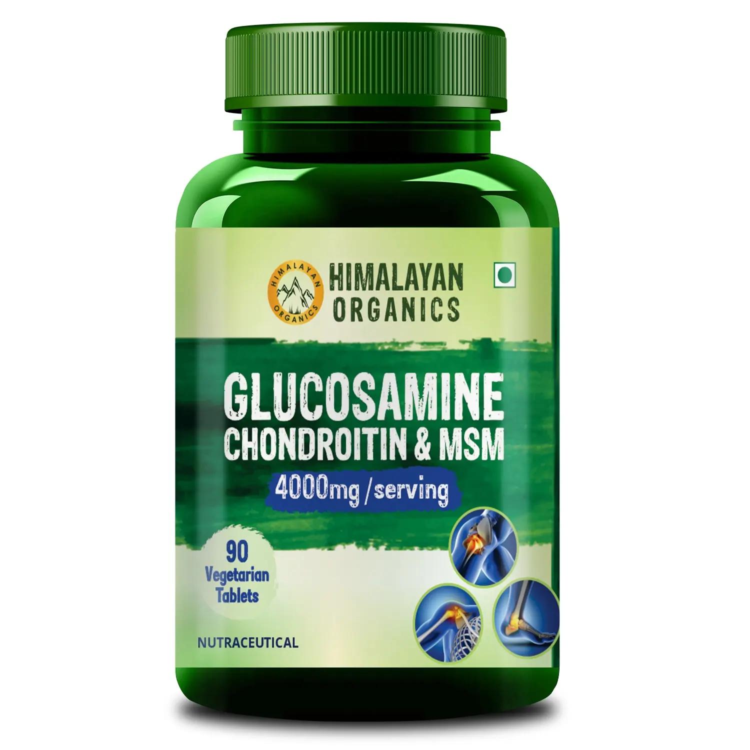 Vlado’s Himalayan Organics Glucosamine Chondroitin MSM with Boswellia | Cartilage & Joint Support Supplement | Glucosamine for Joint Relieves Pain and Stiffness - 90 Vegetarian Tablet