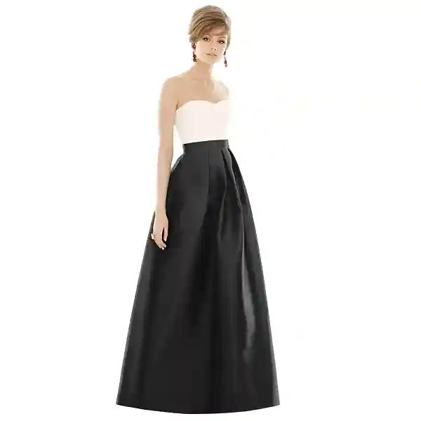 Stunning Handmade Long Silk Taffeta Maxi Skirt – Elegant Evening & Cocktail Party Wear-2XL