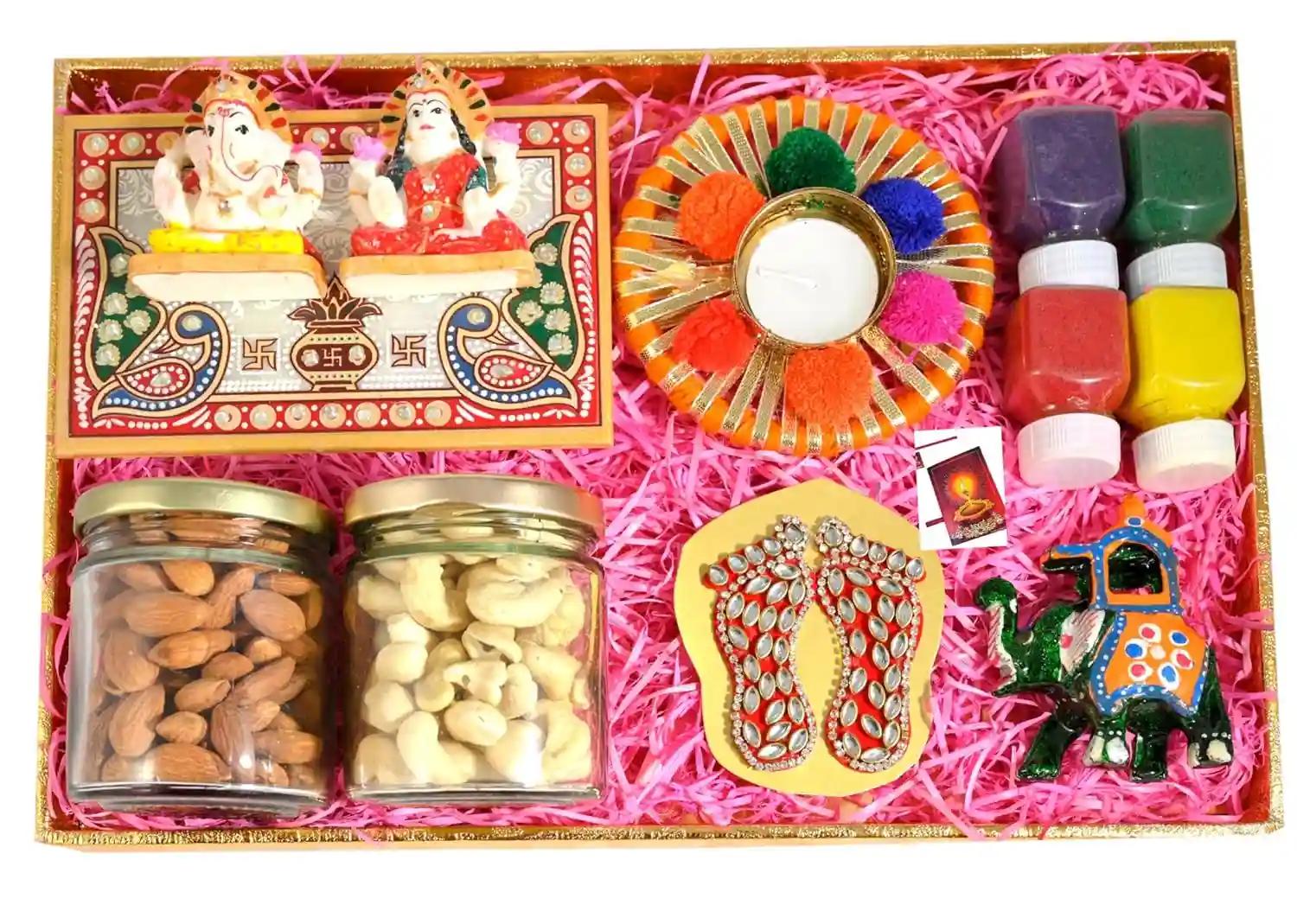 MANTOUSS Diwali Dry Fruits Gift Tray/Diwali Dry Fruits Gift Pack/Diwali Gifts/Diwali Dry Fruit Gift Hamper/Diwali Gift Items/Diwali Gift for empoyees/Diwali Corporate Gifting