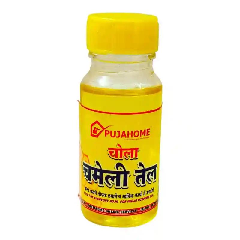 Pujahome Chameli Oil For Hanuman Puja| Jasmine Oil Hanuman Ji Chola Puja | Jasmine Flower Oil | Chemali Oil For All Puja 30 ml Bottle(Pack of 6)