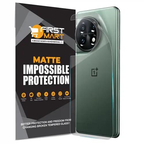 FIRST MART Screen Protector for Oneplus 11 5G - Edge to Edge Back 4 Layer Ultra Thin Unbreakable Membrane - Case Friendly Screen Coverage & Installation Kit (Matte)