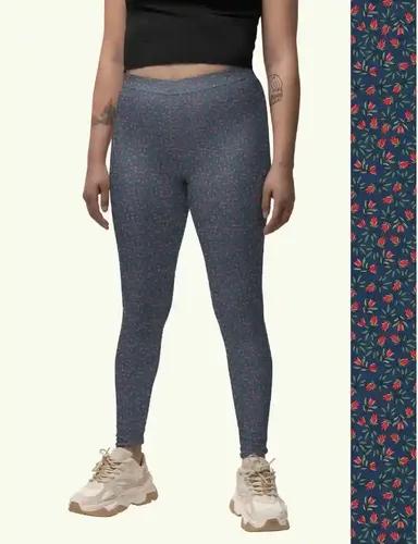 Neel Pamposh - Printed Athleisure leggings for women with side pocket attached - XS