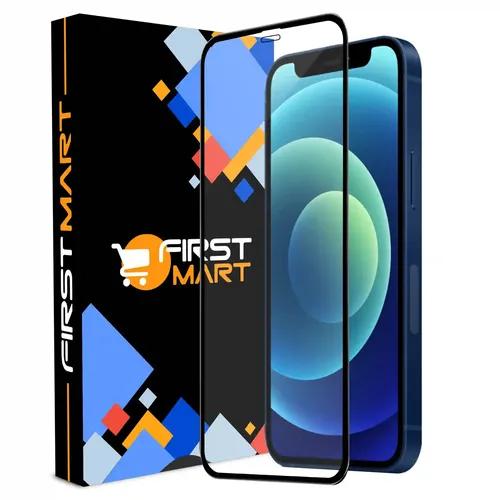 FIRST MART Premium Tempered Glass for iPhone 12 Mini with Edge to Edge Coverage and Easy Installation Kit, Pack of 1