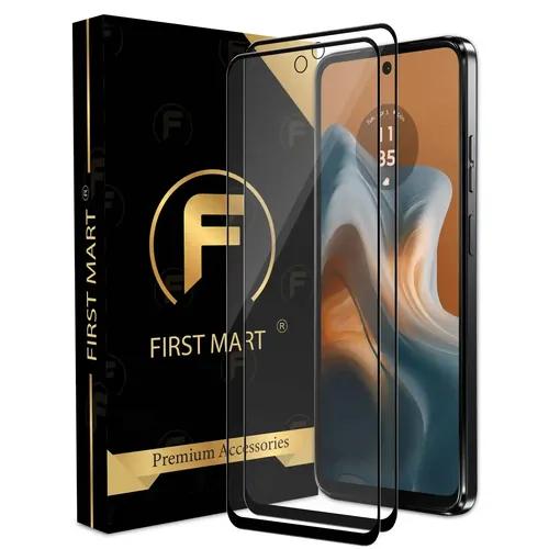 FIRST MART Premium Tempered Glass for Motorola G34 5G / G32 5G / G73 5G / G54 5G with Edge to Edge Coverage and Easy Installation Kit, Pack of 2