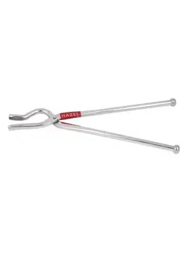 HAZEL Stainless Steel Pakad | Tongs for Kitchen | Silver Utensil Holder | Durable and Sturdy Kitchen Tools