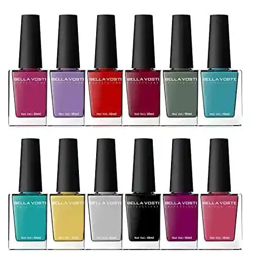 Elevate Your Nail Game with Bella Voste Professional Gel Shine 12 in 1 Nail Polish Combo - The Ultimate Nail Artistry Experience!