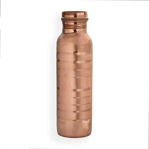 ALODIE - Copper Water Bottle 1 litre - Pure Tamba Bottle 1 litre - Original Copper Bottle with Ayurvedic Benefits