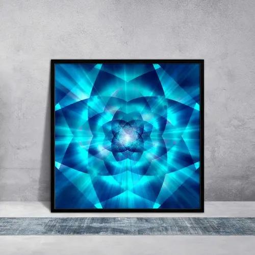 ArtzFolio Abstract Flower | Premium Canvas Painting for Bedroom & Living Room | Black Wood Frame | 28 x 28 inch (71 x 71 cms)