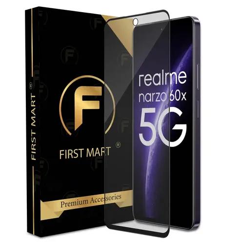 FIRST MART Matte Tempered Glass for Realme Narzo 60X 5G / Realme 11X / Nord CE 3 5G with Edge to Edge Coverage and Easy Installation Kit, Pack of 1, Matte Finish