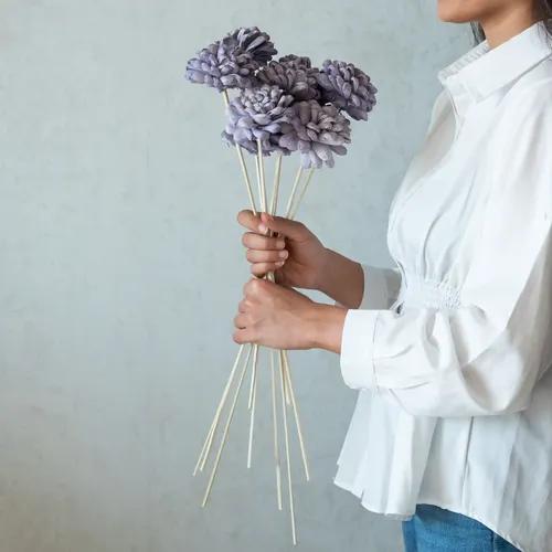 Lavender Wood Flowers Sticks (10 Sticks)