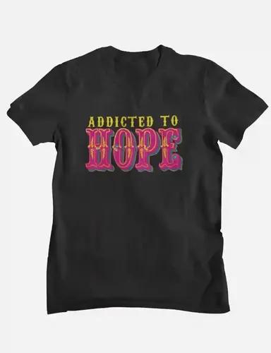 Addicted to Hope (Pink) - Unisex Regular fit T-shirt - Black - S