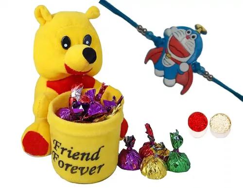 Mantouss Rakhi For Kid Brother/Rakhi For Kids With Toy/Rakhi For Small Brother/Rakhi For Kids With Gift