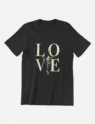 Love biking - Unisex Regular Fit Black T-shirt - S