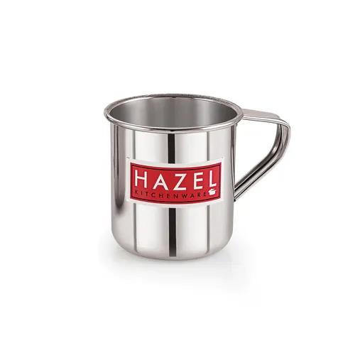 HAZEL Stainless Steel Multipurpose Bucket Shower Bathroom Mug for Home Daily Use Strong and Sturdy, 650 ml, Silver