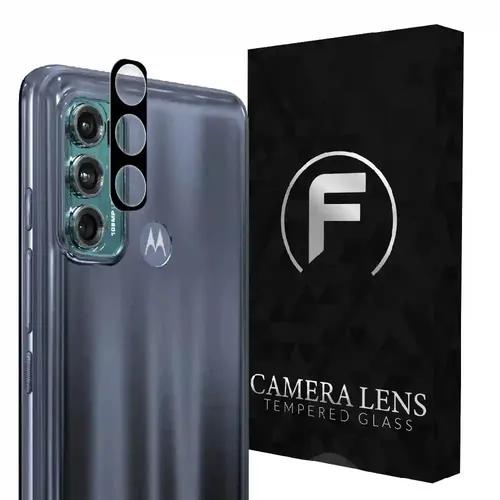 FIRST MART Camera Lens Protector for Moto G60 / G40 Fusion| Tempered Glass 9H Hardness Camera Cover Screen Protector | Black & Case Friendly