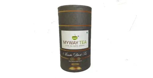 MYWAY TEA Masala Black Tea CTC Infused with Real Ginger and Natural Spices Real Leaf Tea, Aromatic Tea Masala Powder with 100% Natural Ingredients, Great Taste Real Masala (200 Gm) Pack of 1