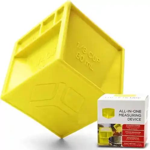 Kunya All in One Cube Food Measuring Cup for Cooking & Booking