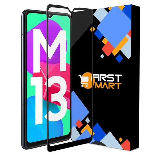 FIRST MART Edge to Edge Anti Glare Matte Tempered Glass for Samsung Galaxy M13 5G, Samsung F13 5G and Samsung M13 4G (6.5 Inch) with Easy Self Installation Kit | Matte Black Protection