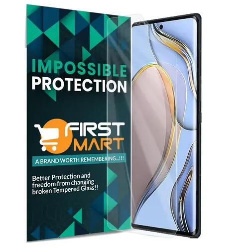 FIRST MART Screen Protector for Tecno Phantom X2 5G - Nanofiber Unbreakable Membrane Case Friendly Full Edge to Edge Screen Coverage & Installation Kit (Crystal Clear)