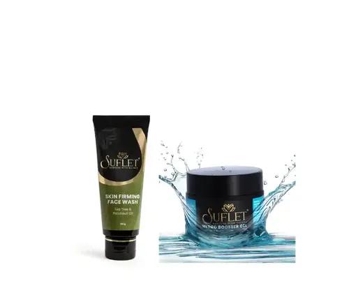 Suflet Skin Firming Face Wash + Hydro Booster Gel Combo