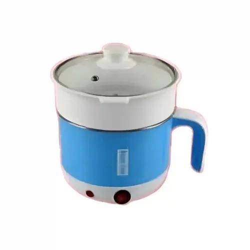 KHUSHIYA ENTERPRISE Multi Cooker Kettle, 1.8 L, Concealed Base,Multifunction Cooking Pot, Noodle Maker,Egg Boiler,Vegetable and Rice Cooker, Steamer,Mini Electric Cooker,Blue