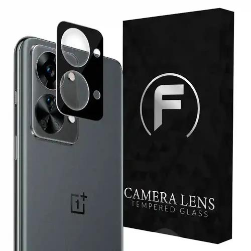 FIRST MART Camera Lens Protector for OnePlus Nord 2T 5G | Tempered Glass 9H Hardness Camera Cover Screen Protector | Black & Case Friendly