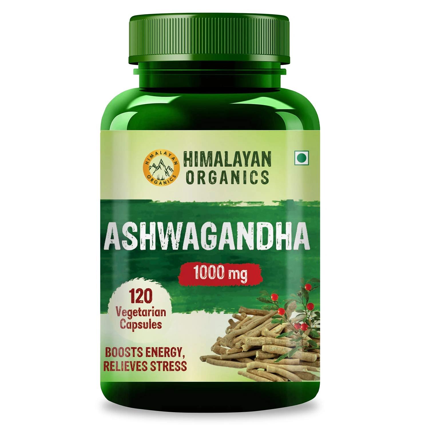 Vlado's Himalayan Organics Ashwagandha 1000Mg | Boost Energy, Strength, Stamina | Helps Anxiety & Stress Relief For Men & Women (120 Capsules)